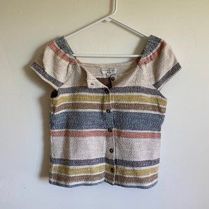 Madewell Texture & Thread // Button-up Top